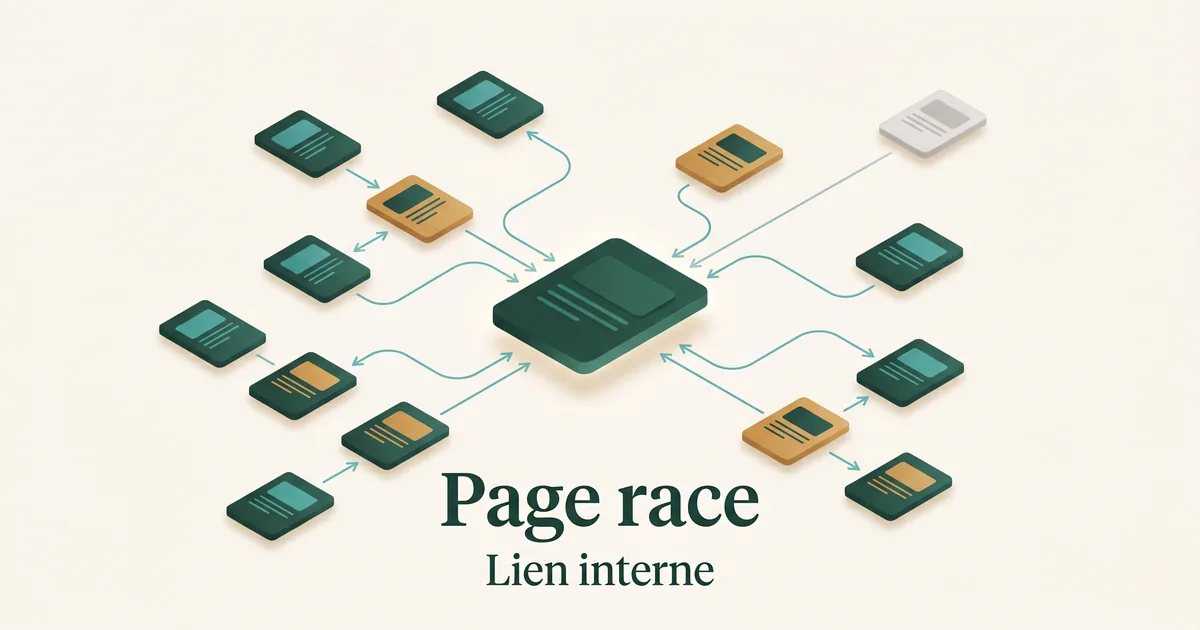 Réseau isométrique de pages d'élevage reliées par des liens turquoise, sans page orpheline.
